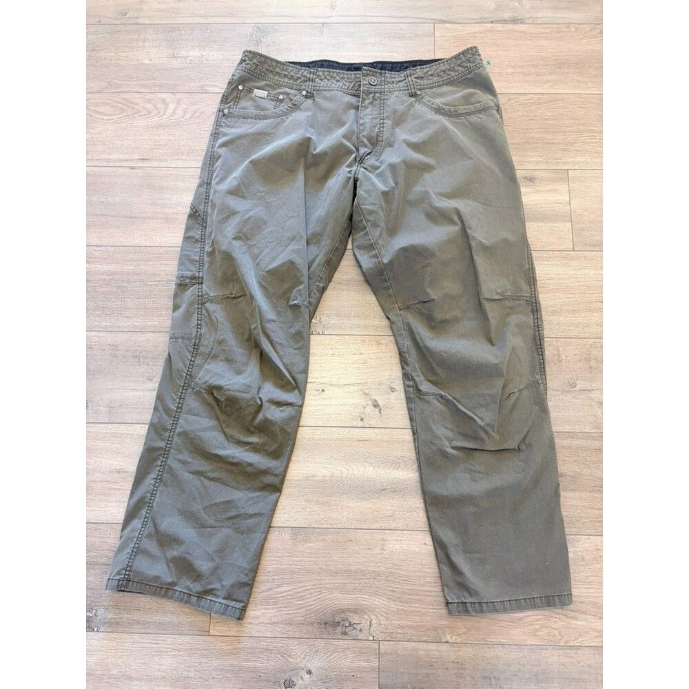 Kuhl Revolvr Mens 38X30 Chino Khaki Brown Hiking Casual Cargo Patina Dye Pant